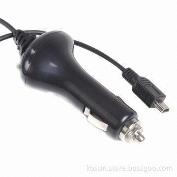 Car Charger, 12 to 24V DC Input Voltage
